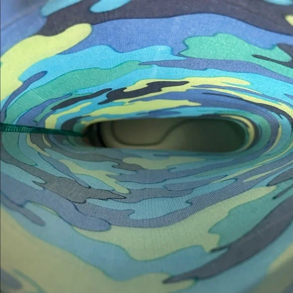 Lauren Ralph Lauren Rossalyn Blue/Green PVC Rainboits sz 9 - Picture 12 of 13